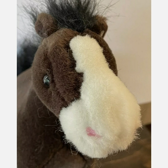 Gund “Dale” Clydesdale Firm Plush Horse Stuffed Animal Realistic Toy Brown White - Picture 5 of 11